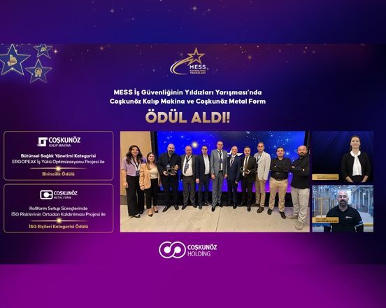 Award to Coşkunöz Kalıp Makina and Coşkunöz Metal Form at MESS Stars of Occupational Safety Competition!