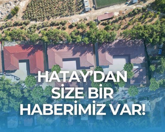 We have exciting news from Hatay!