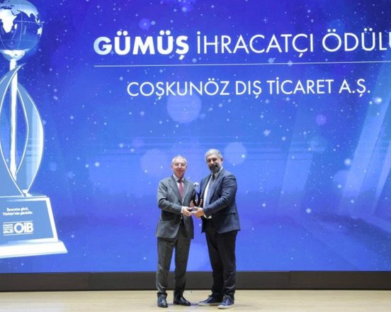 Coşkunöz Dış Ticaret, Gümüş Kategori İhracatçı Ödülü Aldı 